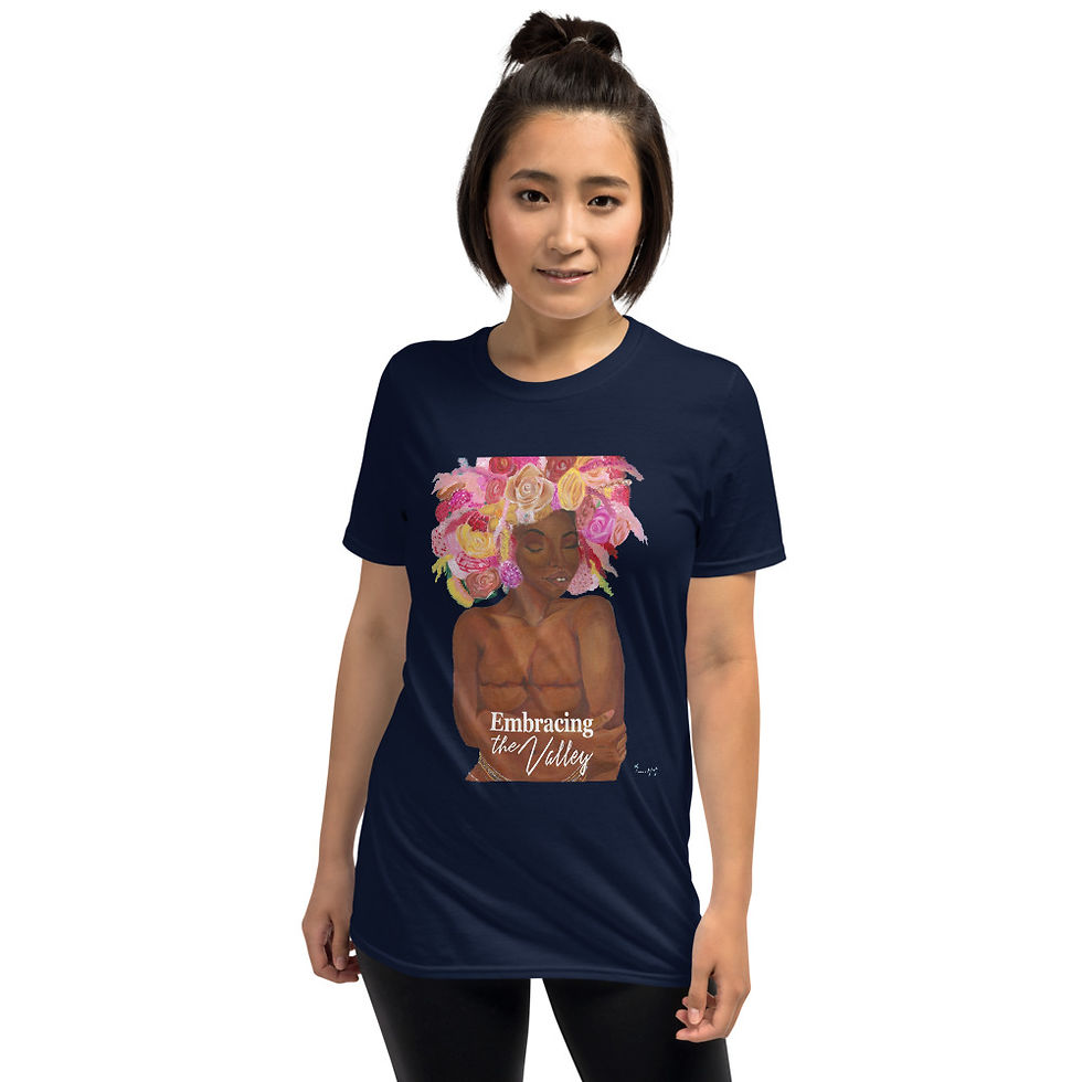 Miniatura: Embracing in Dark Style Short-Sleeve Unisex T-Shirt