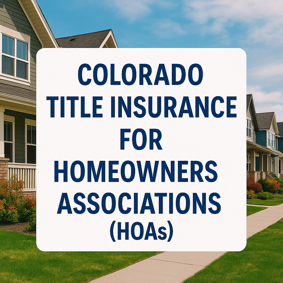 Buying or selling in a Colorado HOA community? Learn how title insurance protects your ownership from liens and disputes with Jerad Larkin at Chicago Title Colorado.