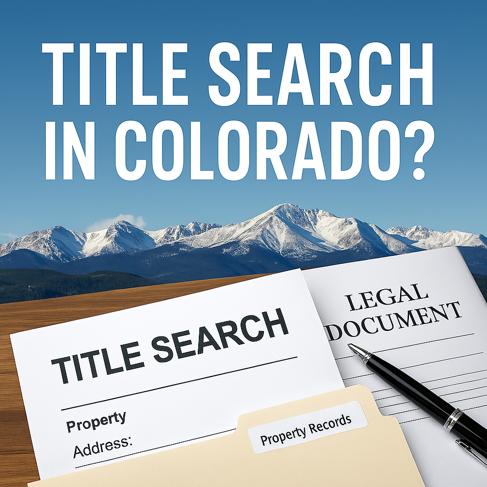 What is a title search in Colorado? Jerad Larkin and Chicago Title Colorado explain the process, costs, and why it’s critical for buyers and sellers.