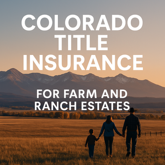 Protect your Colorado farm or ranch estate with title insurance. Contact Jerad Larkin at Chicago Title Colorado for expert guidance on agricultural real estate.