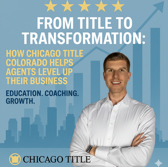 Discover how Jerad Larkin and Chicago Title Colorado help Realtors grow their business through education, strategy, and coaching that transforms careers.