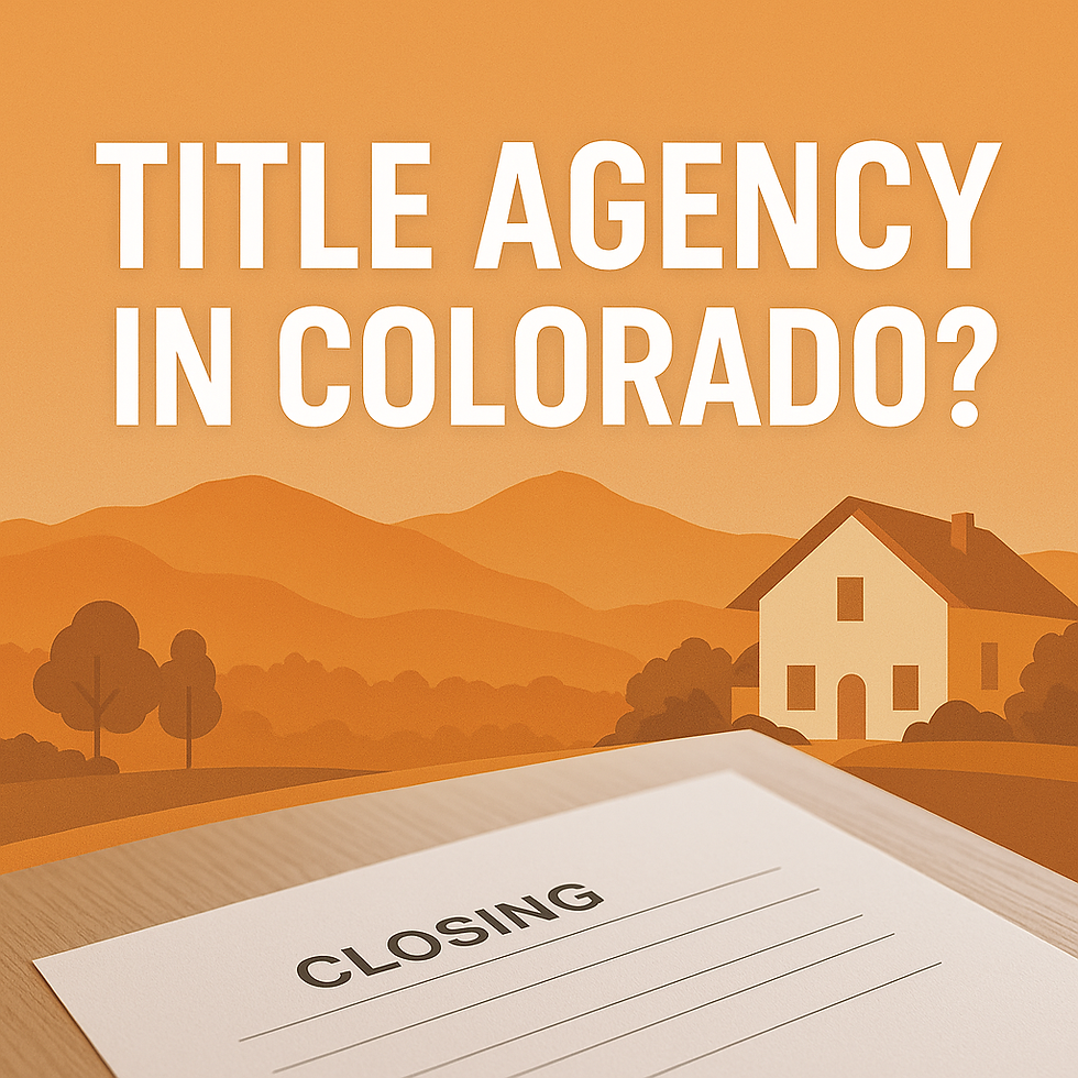 Looking for a title agency in Colorado? Jerad Larkin and Chicago Title Colorado provide expert title searches, escrow services, and smooth closings statewide.