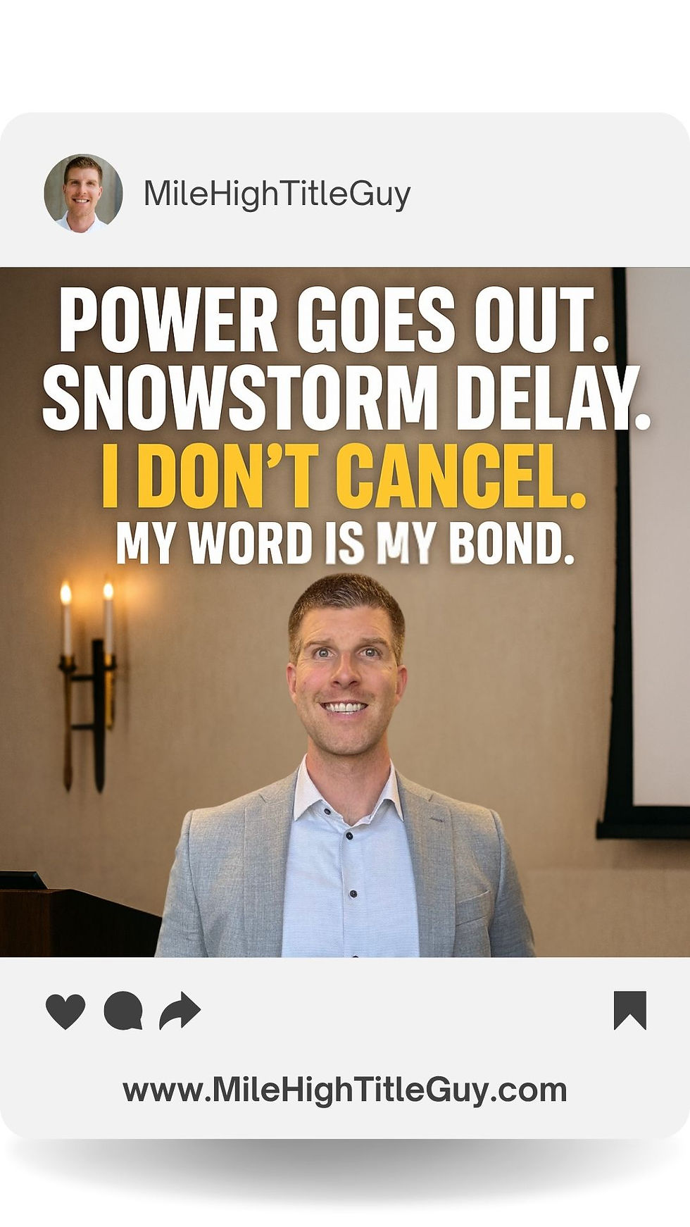 Discover why showing up matters more than perfect conditions in real estate. Jerad Larkin shares a Colorado snowstorm story that highlights how commitment builds trust, credibility, and long-term success.