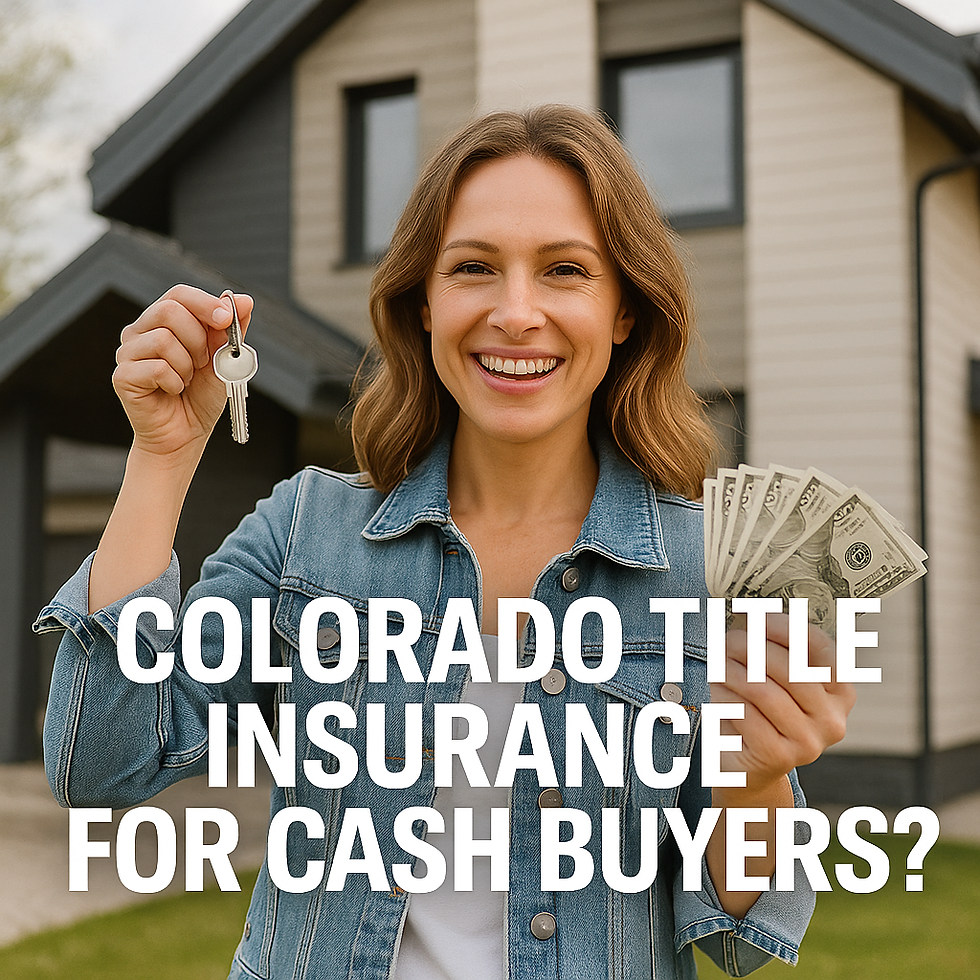 Paying cash for a home in Colorado? Learn why title insurance still matters for protecting your ownership with Chicago Title Colorado.