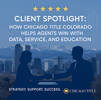 See how professionals like Zach Zaleski and Nancy Henderson grow their businesses with Jerad Larkin and Chicago Title Colorado — trusted for data, service, and education.