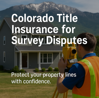 Colorado Title Insurance for Survey Disputes: How Title Insurance Protects Against Boundary Errors, Overlaps, and Encroachments