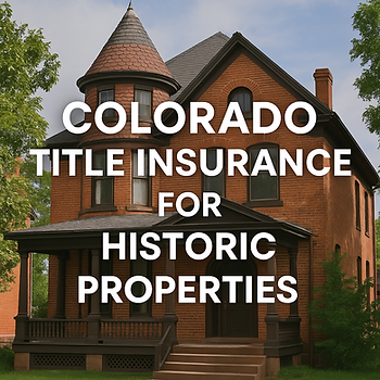 Buying or restoring a historic home in Colorado? Learn how title insurance protects your ownership with Jerad Larkin at Chicago Title Colorado.