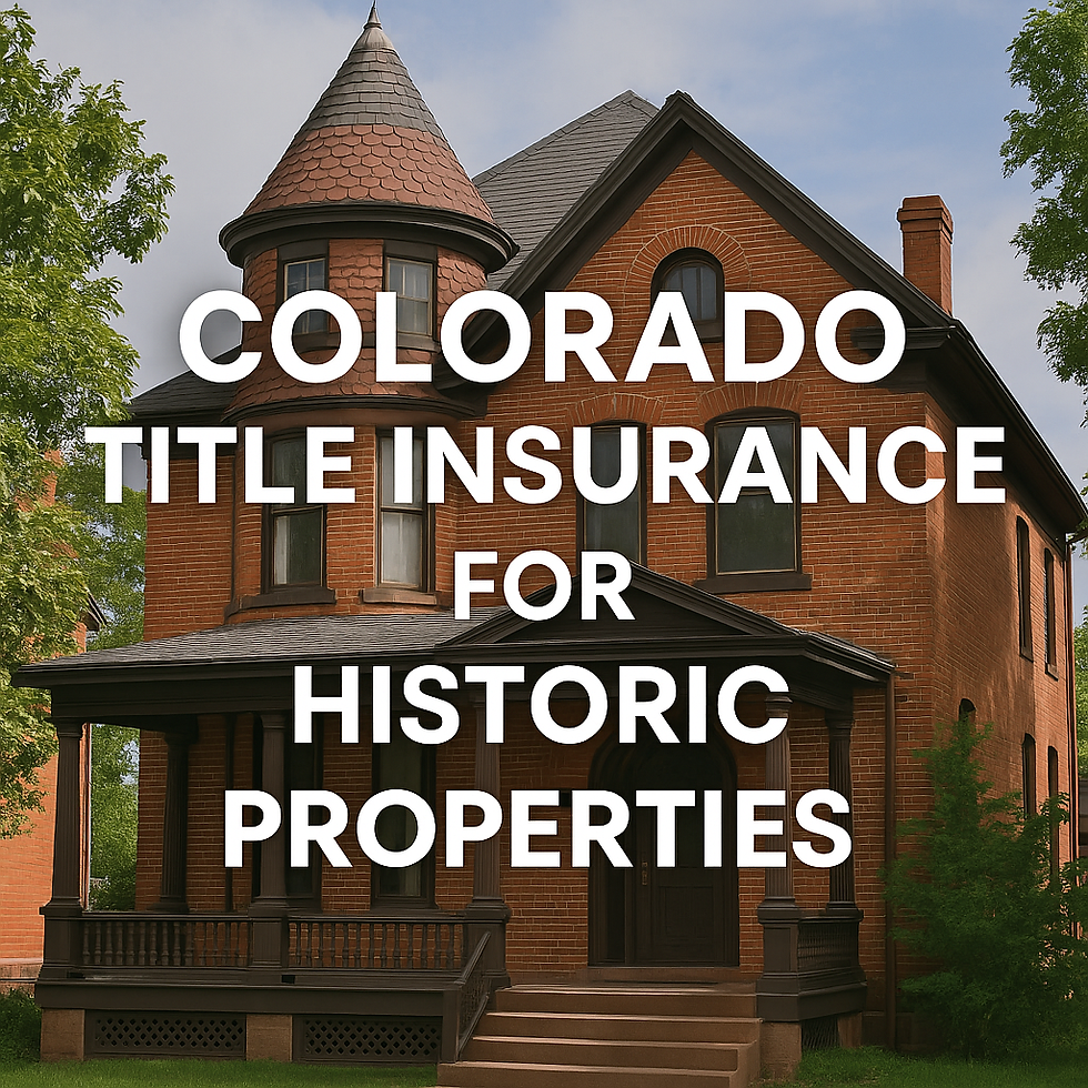Buying or restoring a historic home in Colorado? Learn how title insurance protects your ownership with Jerad Larkin at Chicago Title Colorado.