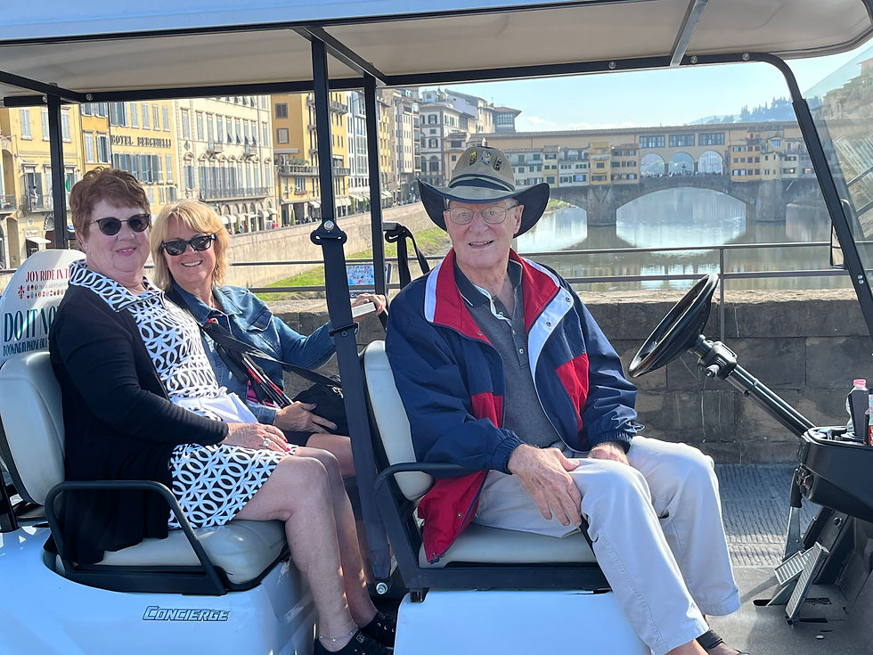 Riding in style in Florence, Italy
