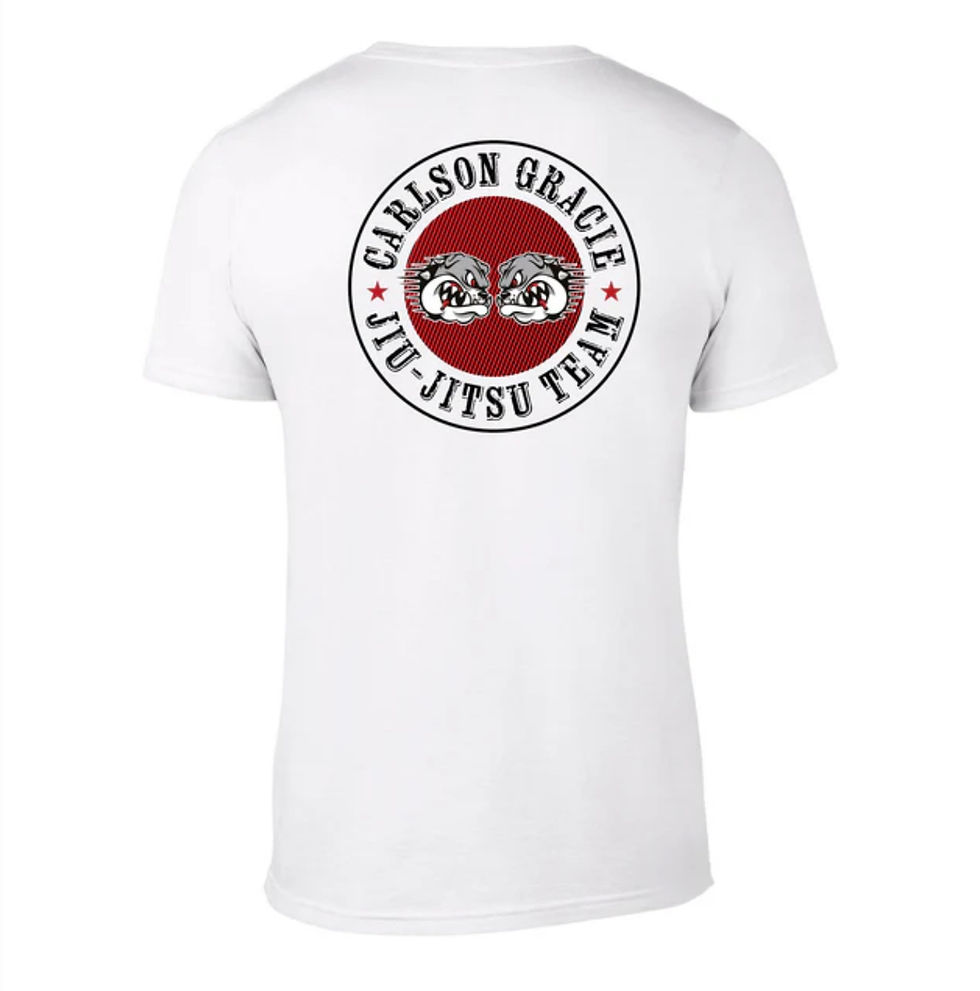 Thumbnail: Carlson Gracie Star White Shirt - FREE SHIPPING 
