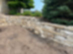 Retaining Wall with Outcropping Stone