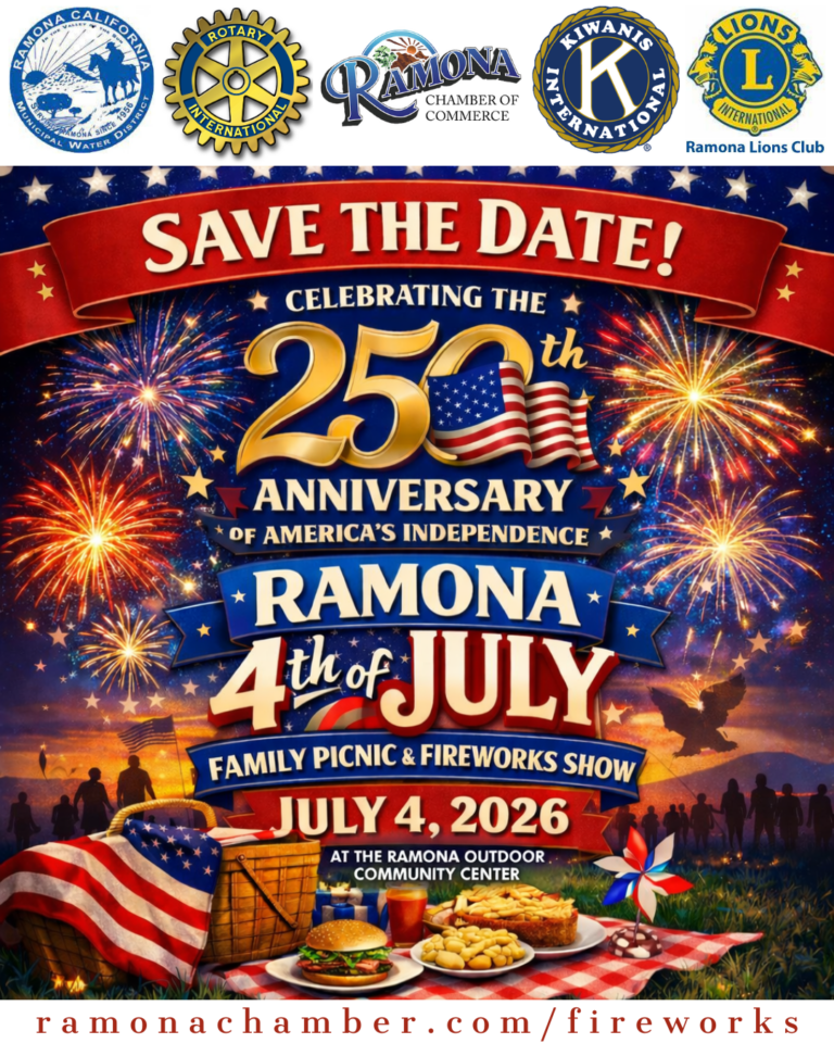 Ramona 4th of July Family Picnic & Fireworks Show