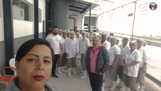 Dirigentes visitam trabalhadores da Miramare