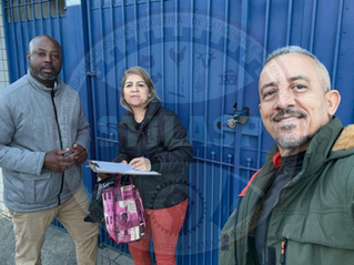 Dirigentes visitam trabalhadores da Doces Reffel