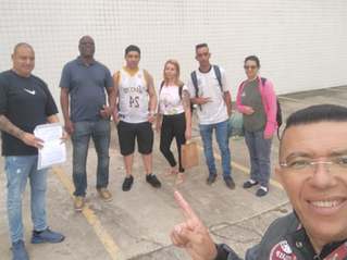 Dirigentes visitam trabalhadores da Kamar Alimentos