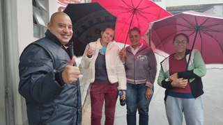 Dirigentes visitam trabalhadores da Arrifana