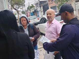 Dirigentes visitam trabalhadores da Nobre Paladar 