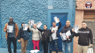 Dirigentes visitam trabalhadores da Favo de Mel