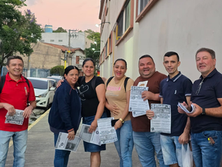 Bela Vista | Visita aos trabalhadores e entrega de boletim informativo 