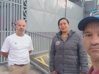 Dirigentes visitam trabalhadores da Nuty Açaí