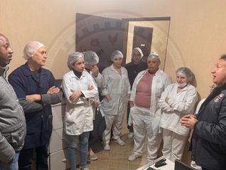 Dirigentes visitam trabalhadores da Blisali