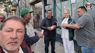 Dirigentes visitam trabalhadores da Pasta Elza