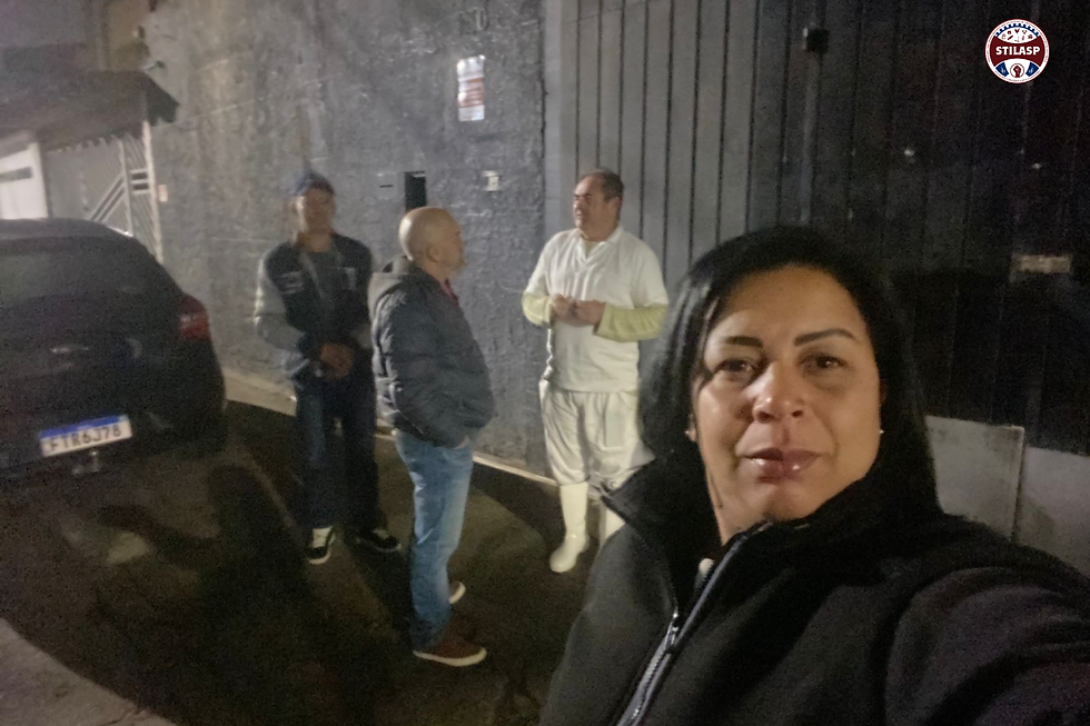 Dirigentes visitam trabalhadores do Frigorífico Niara