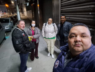 Dirigentes visitam trabalhadores da Top Cau