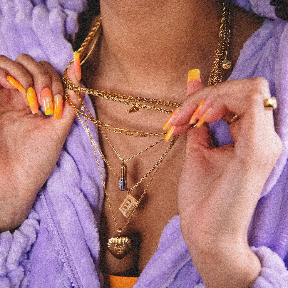 Miniatura: FUCK OFF HEART CHAIN