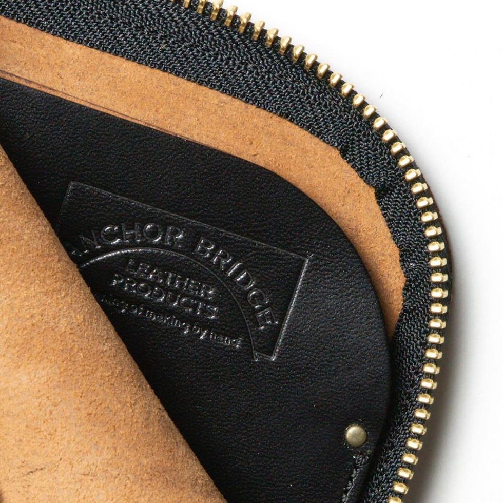 Thumbnail: Anchor Bridge Italian Horse Leather Zip Wallet