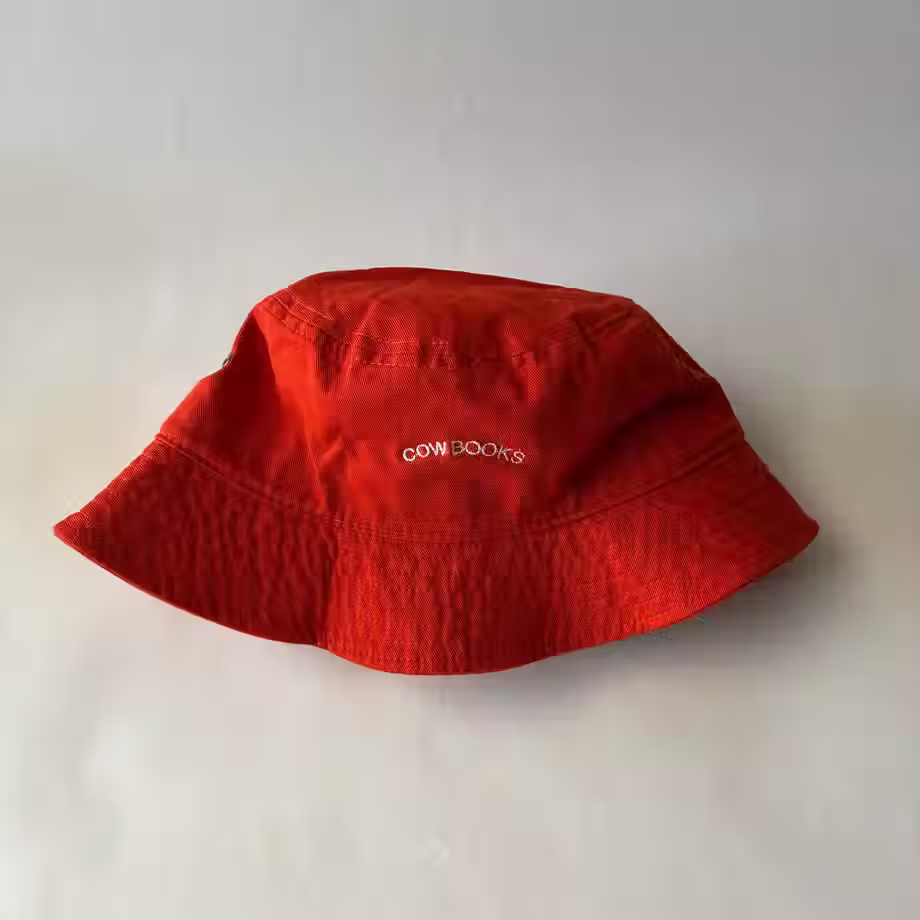 Thumbnail: COWBOOKS EMBROIDERY BUCKET HAT - WHITE×RED
