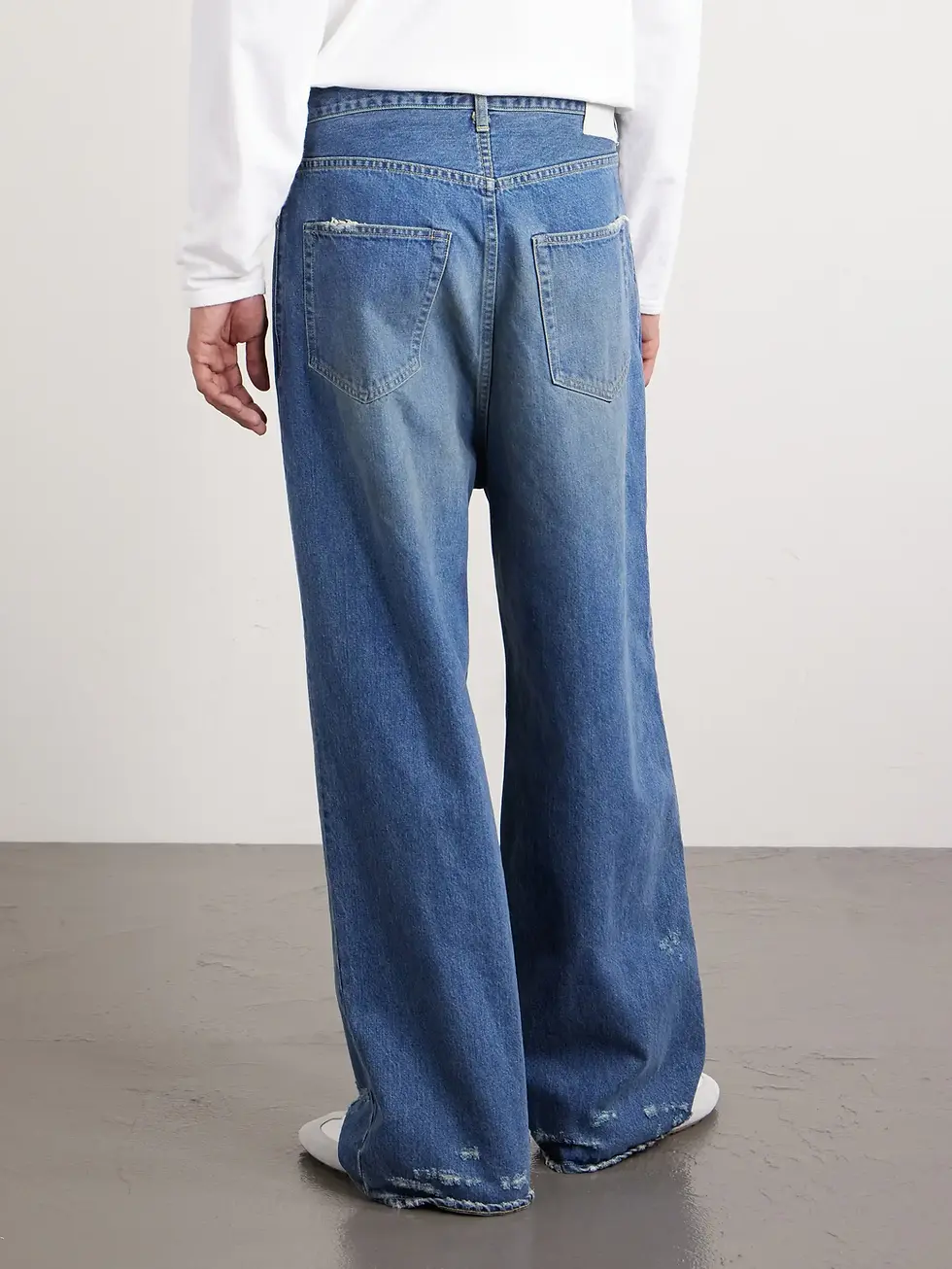 Thumbnail: SSSTEIN STRAIGHT-LEG DISTRESSED JEANS
