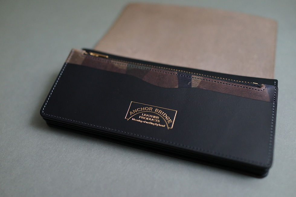 Thumbnail: Anchor Bridge Camouflage Leather Long Wallet