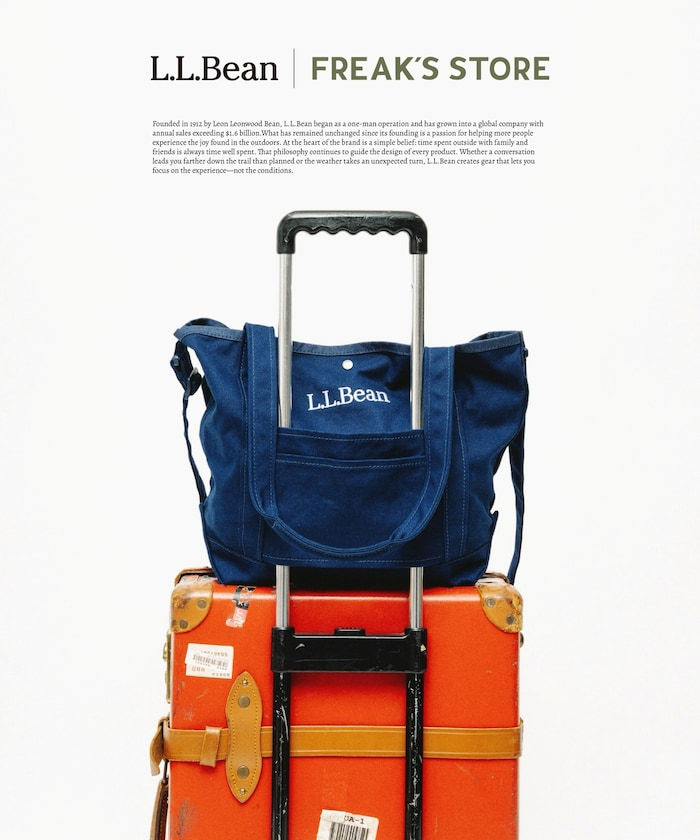 L.L. BEAN × FREAK STORE 2 WAY GROCERY TOTE - NAVY