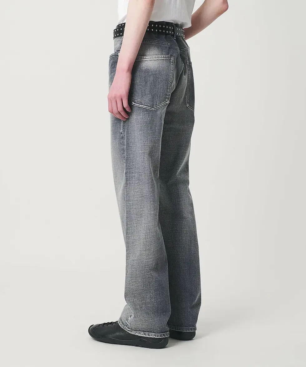 Thumbnail: MONKEY TIME HAND SHAVING DENIM - DARK GRAY