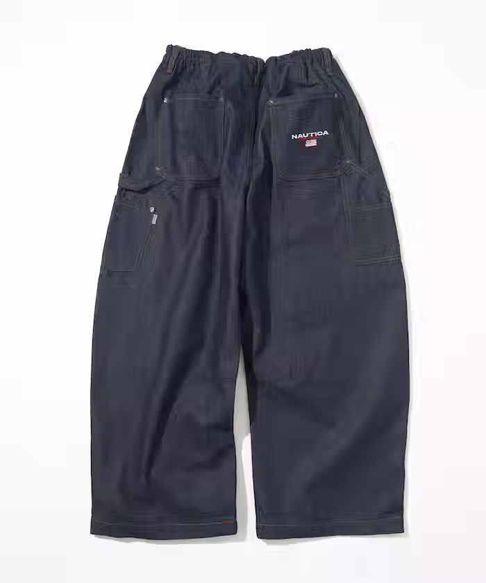 Thumbnail: NAUTICA FLAG LOGO DOUBLE KNEE PAINTER PANTS - BLACK