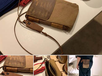 【ONE & ONLY・ANCHOR BRIDGE KUDU LEATHER SHOULDER POUCH・HANDMADE IN KOBE JAPAN】