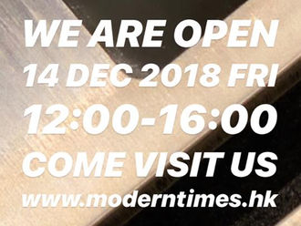 【WE ARE OPEN · 14 DEC 2018 FRI】