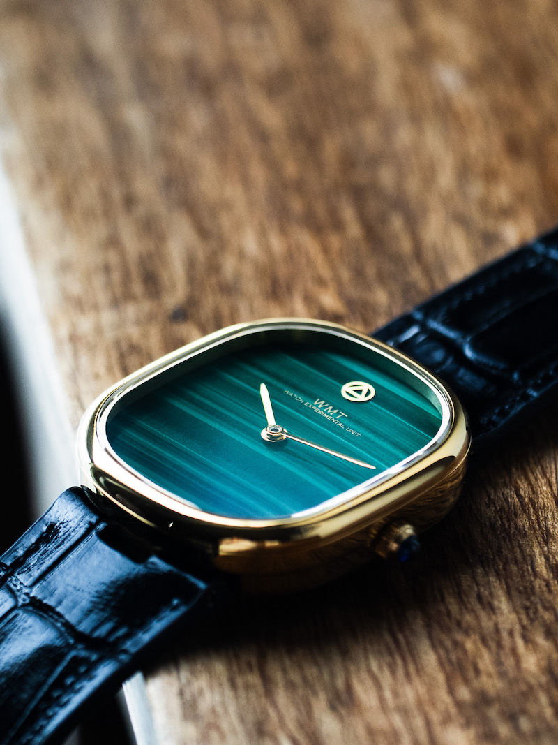 Thumbnail: WMT Cushion – Malachite Stone Dial