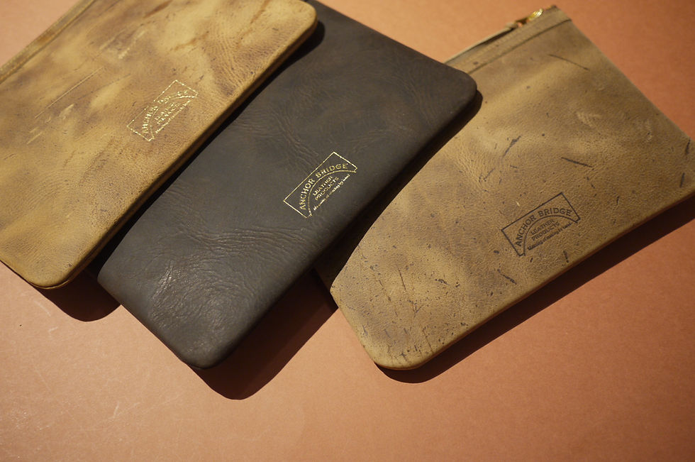 Thumbnail: Anchor Bridge Kudu Leather Pouch