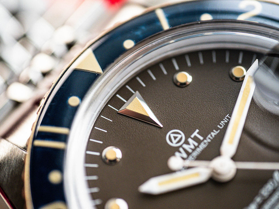 Thumbnail: WMT Panton – Brown Dial / Brass Bezel Aged Edition