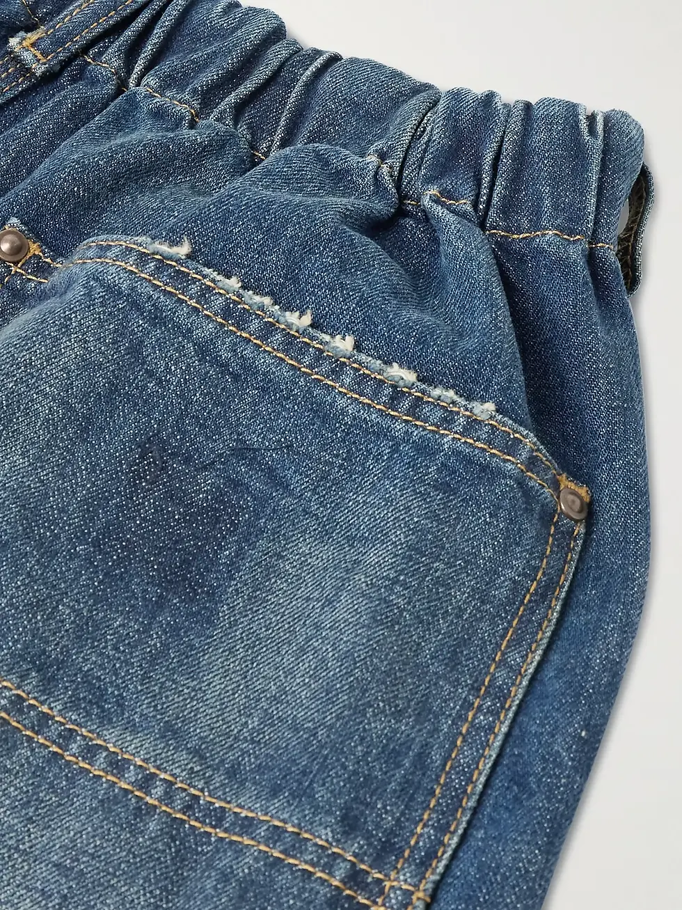 Thumbnail: MAISON MARGIELA DISTRESSED WIDE LEG JEANS