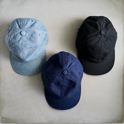 Liberty Print Cotton Cap - Soft Chambray