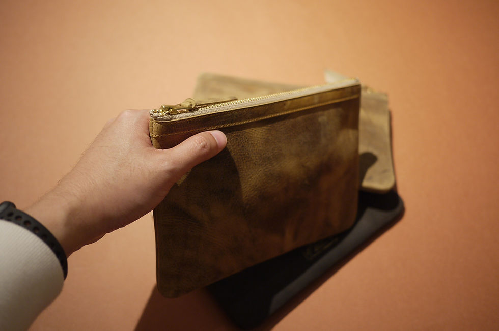 Thumbnail: Anchor Bridge Kudu Leather Pouch