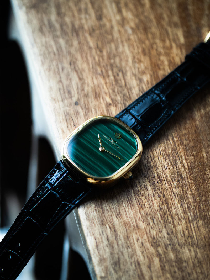 Thumbnail: WMT Cushion – Malachite Stone Dial