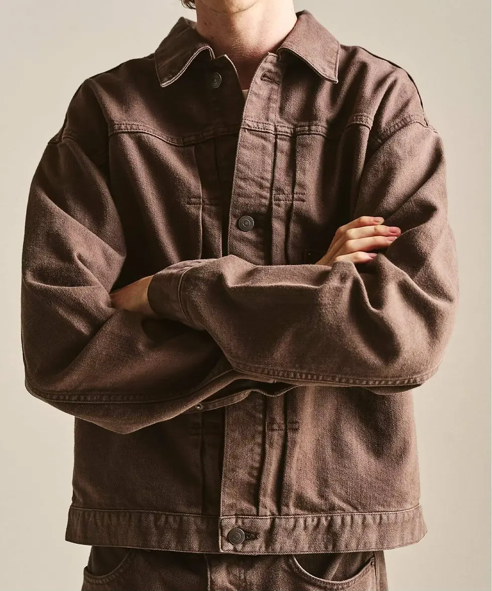 Thumbnail: LE JAPON OKAYAMA TRUCKER JACKET TYPE 1 - BROWN