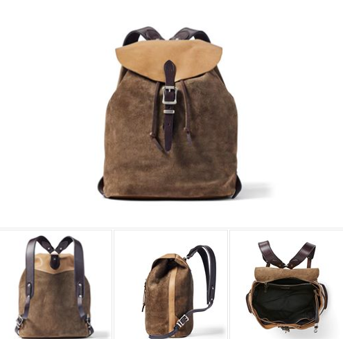 filson small rugged suede backpack