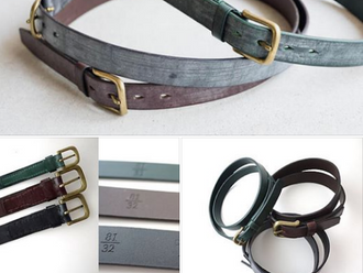 【GREEN LAST ONE 最後一枚・HANDMADE IN JAPAN 🇯🇵 ANCHOR BRIDGE BRIDLE LEATHER BELT】