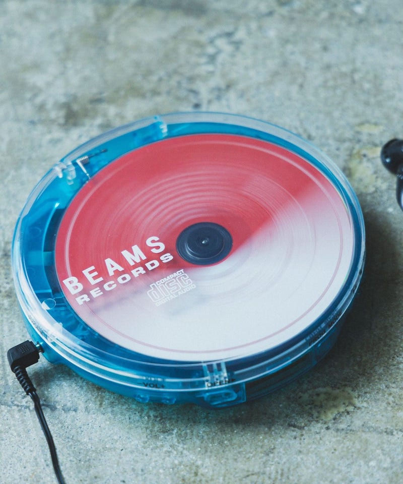 Thumbnail: BEAMS RECORD CLEAR PORTABLE CD PLAYER - BLUE