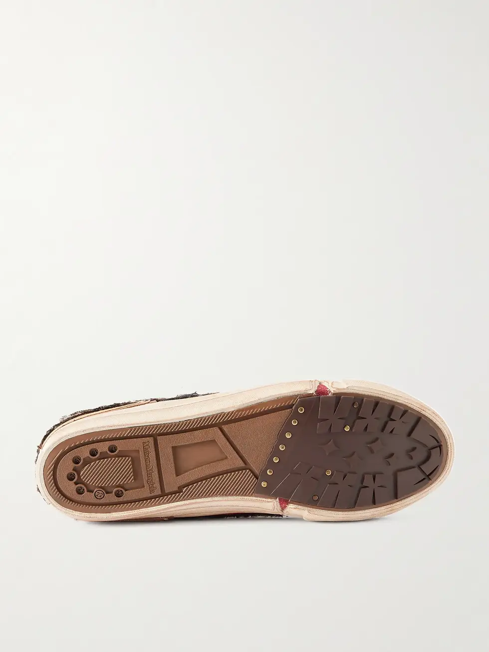 Thumbnail: MAISON MARGIELA LOVE TO DEATH COTTON CANVAS SNEAKER - BROWN